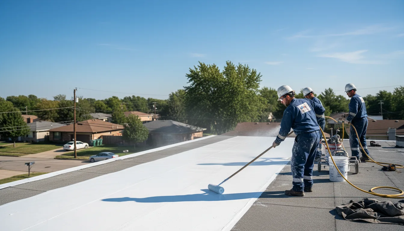Commercial roof coating in Woodstock, GA near me